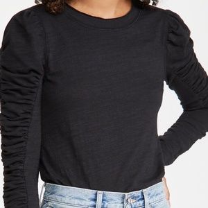 Free People | Women's Natasha Ruched-Sleeve Shirt - SZ XS